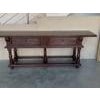 Early 20th Large Console Table with two drawers For Sale - Image 16 of 18
