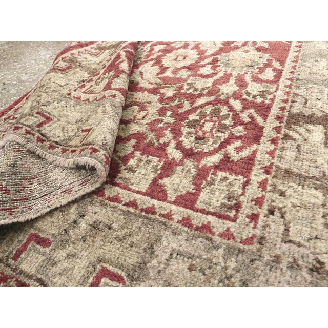 Galerie Shabab Collection Early 20th Century Turkish Ghiordes Throw Rug For Sale In New York - Image 6 of 6