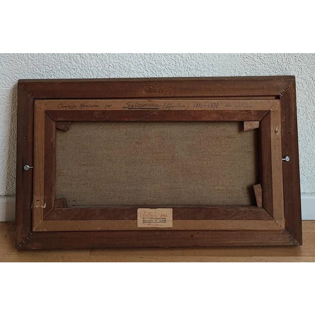 Gustave Saltzmann, Campagne Romaine, Oil on Canvas, Framed For Sale - Image 9 of 10