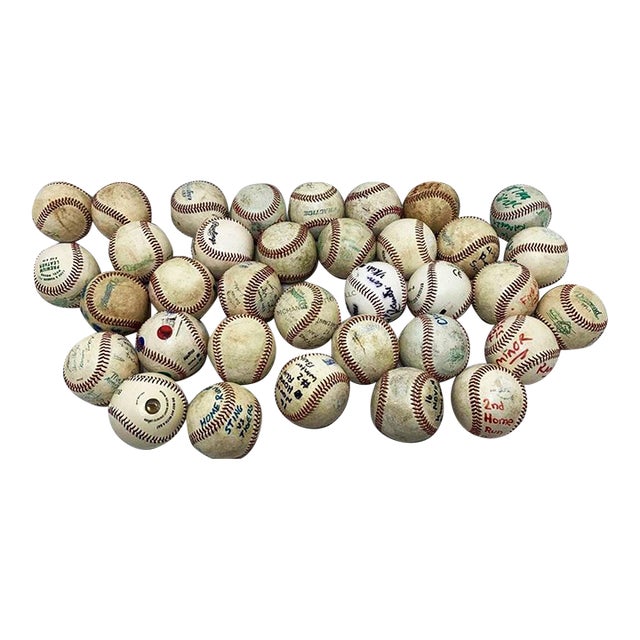 Huge Lot of Signed Vintage Baseballs for the Man Cave - 35 Total For Sale