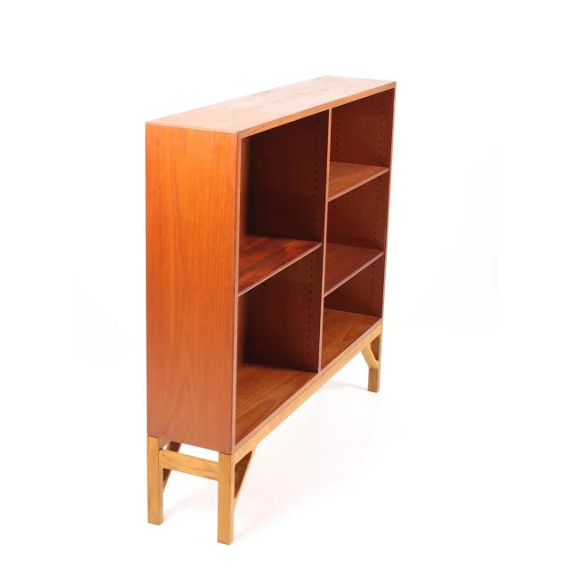Mid-Century Modern Vintage Danish Teak Bookcase by Børge Mogensen for FDB, 1960s For Sale - Image 3 of 7