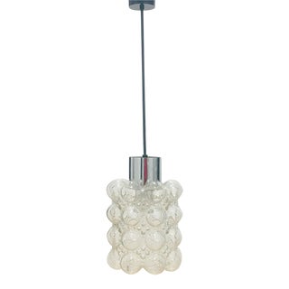 Mid-Century Modern Bubble Glass Pendant/Ceiling Lamp by Helena Tynell for Limburg, Germany, 1960s For Sale