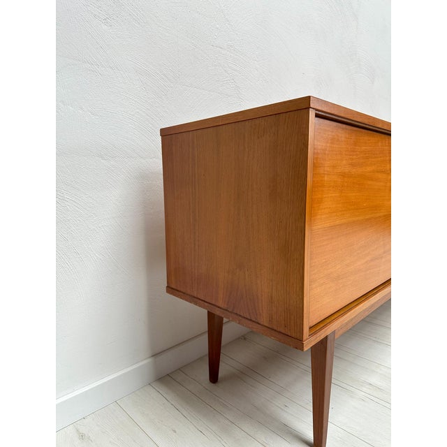 Mid-Century Modern Large Vintage Minimalistic Teak Sideboard, 1960s For Sale - Image 3 of 13