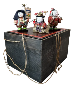 Japanese Palace Figurines, 1960s, Set of 3
