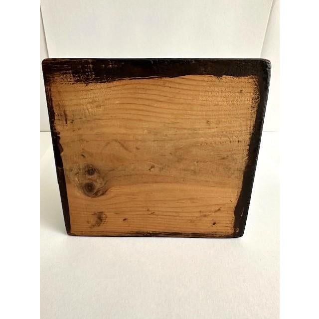 Almond Vintage Hand Crafted Wooden Cockrell For Sale - Image 8 of 8