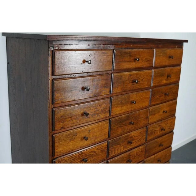 Antique French Early 20th Century Oak Apothecary Cabinet For Sale - Image 9 of 18