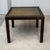 This is a pair of mid-century modern faux tortoise side tables by John Widdicomb. They have brass inset tops. They are...