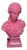 Late 20th Century Custom Pink Gloss Lacquer Finish Figural Bust of an Ancient Woman For Sale