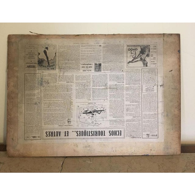 Ermete Lancini, Abstract Collage, 1960s, Mixed Media For Sale - Image 13 of 17