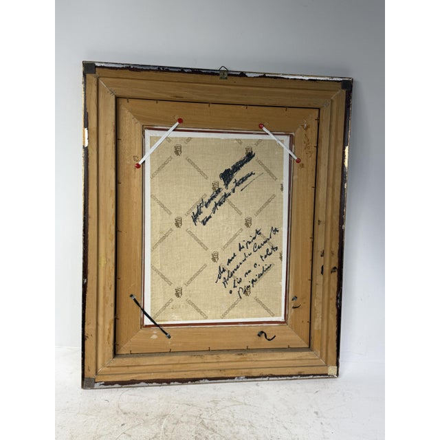 Unknown, Melancholic Clown Face, 1970s, Oil on Canvas, Framed For Sale - Image 3 of 6