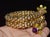 Rare Vintage Fope 18k Gold Double Wrap Twist Snake Bracelet With Amethyst & Peridot For Sale - Image 13 of 15