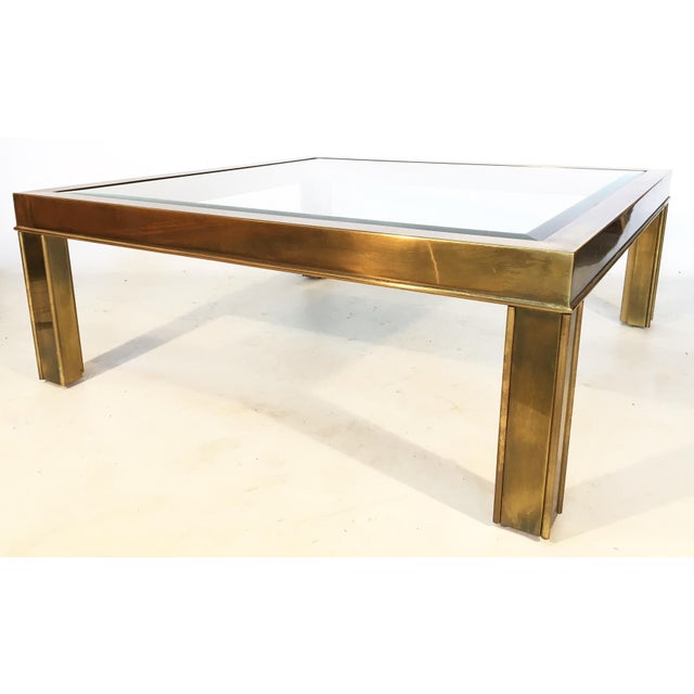 Mastercraft Brass and Glass Coffee Table Chairish