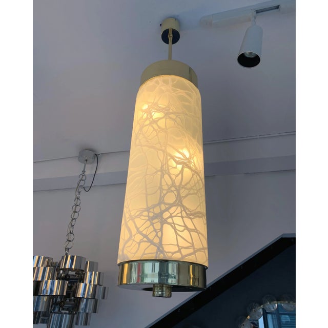 Esperia Brass Murano Glass by Esperia Pendant Lights, Italy, 1990s For Sale - Image 4 of 10