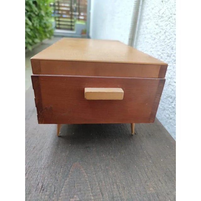 Vintage Wooden Sewing Chest, 1970s For Sale - Image 4 of 9