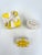 Fitz and Floyd Late 20th Century Vintage Yellow and White Bow Tied Ribbon Topped Ceramic Trinket Boxes - Set of 3 For Sale - Image 4 of 10
