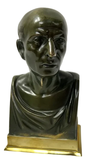 Bust of Ciceron in Bronze, 20th Century