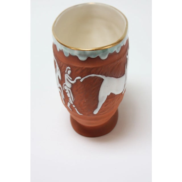 Goldscheider'sche Vintage Terracotta Porcelain Decorative Planter by Kathi Urbach for Goldscheider For Sale - Image 4 of 10