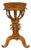 Biedermeier Period 1840s Austrian Walnut Guéridon with Star Inlay and Foliage For Sale