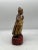 Chinese Antique Chinese Carved Gilt Wood & Polychrome Decorated Figure For Sale - Image 3 of 9