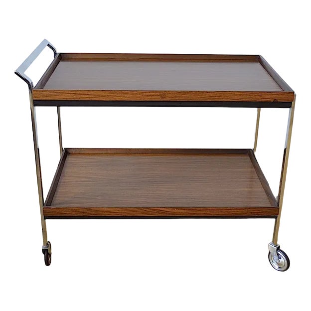 Teak Bar Cart from Opal Möbel, 1960s For Sale