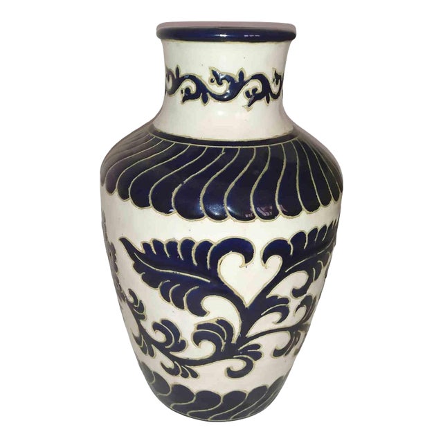 Vintage Capodimonte Ceramic Vase, Italy, 1960s For Sale
