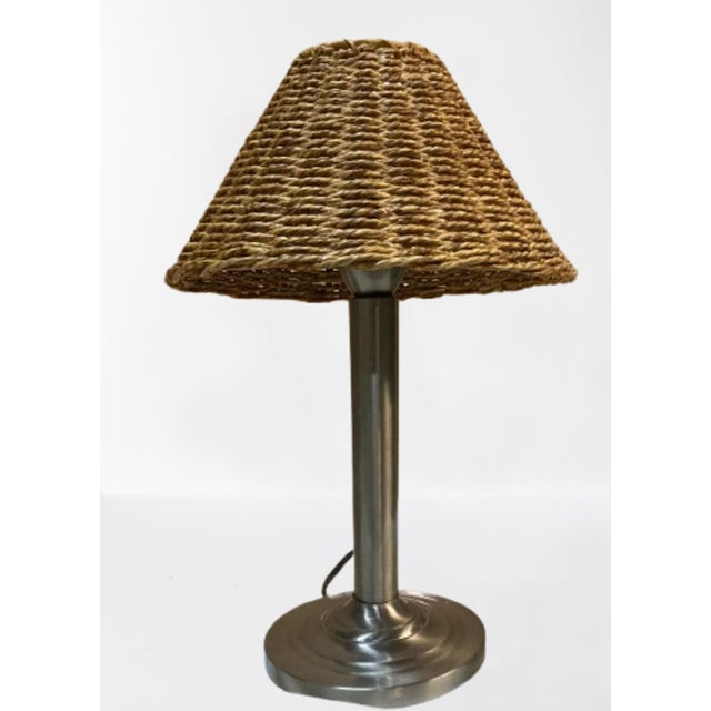 Wood Vintage Table Lamps, 1990s, Set of 2 For Sale - Image 7 of 10