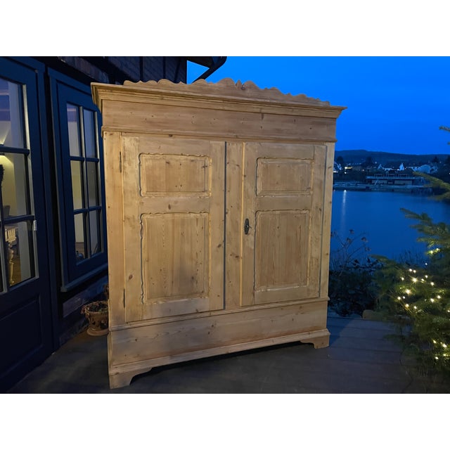 Antique Fir Wardrobe, 1890s For Sale - Image 12 of 17