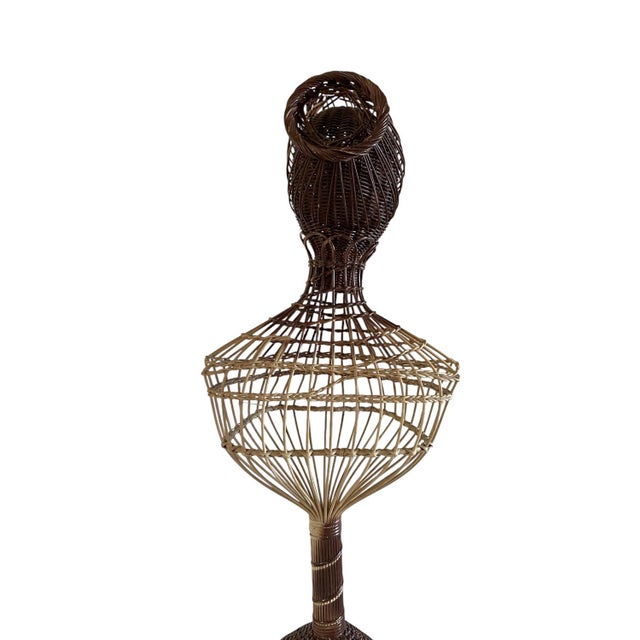 Mid-Century Wicker Mannequin, 1950s For Sale - Image 12 of 18