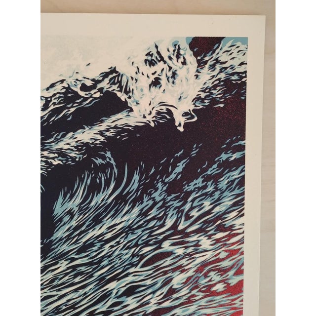 Shepard Fairey, Wave of Distress, Silkscreen Print For Sale - Image 6 of 9