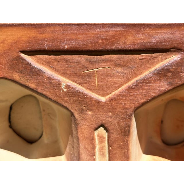 Glazed Terracotta Elephant Stool or Planter, 1960s For Sale - Image 9 of 17