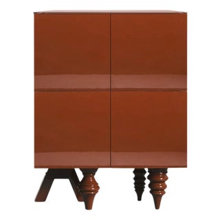Multileg Cabinet in Lacquered Berry Red by Jaime Hayon For Sale