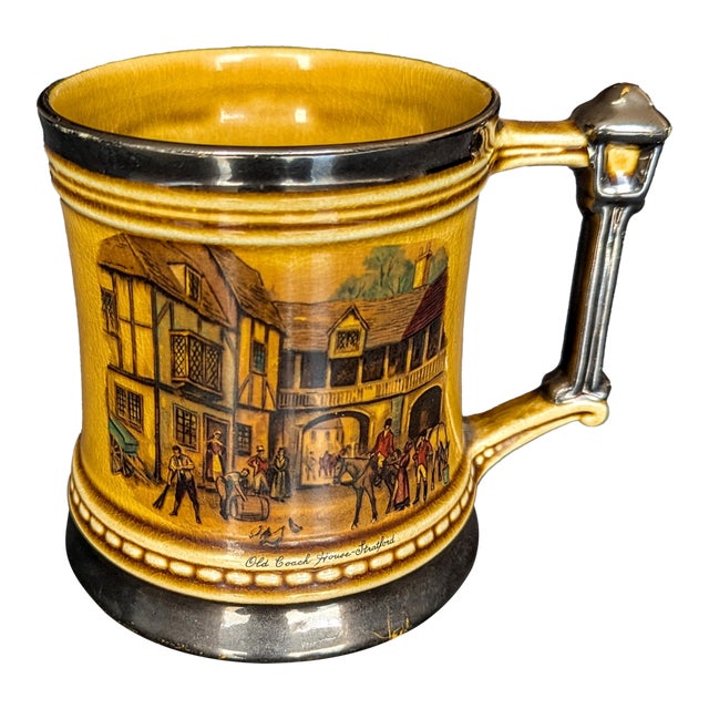 Vintage Princely Old Coach House Stratford Beer Stein For Sale