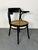 Bauhaus Bentwood Mod 233 Black Desk Chair with Rattan Seat from Thonet, 1930s For Sale - Image 3 of 13