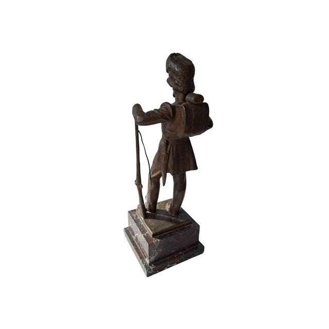 1940s Bronze Sculpture of Soldier from Laganà Foundry, Naples, 1940 For Sale - Image 5 of 10