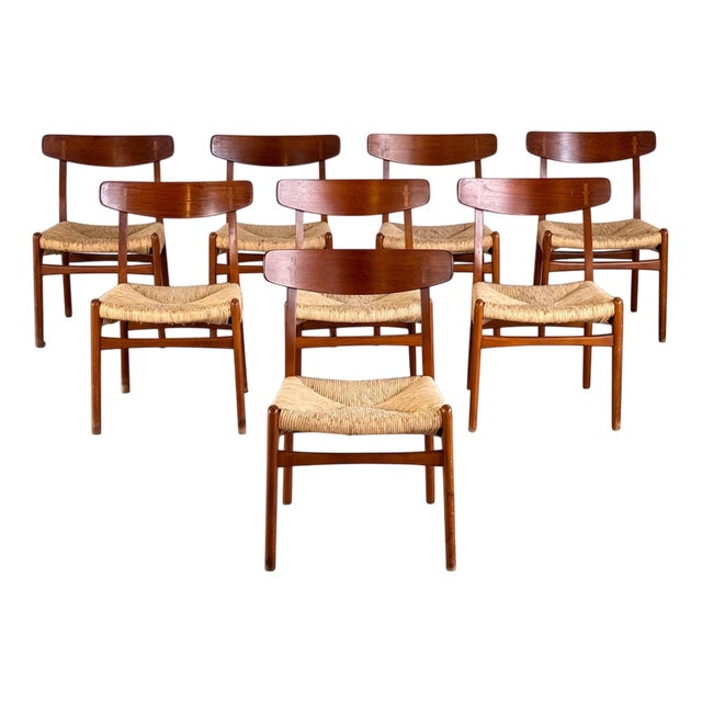 CH23 Dining Chairs by Hans J. Wegner for Carl Hansen, Denmark, 1951, Set of 8 For Sale