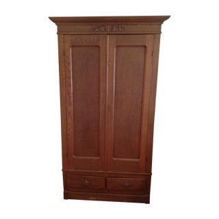 Antique Oak Wardobe For Sale