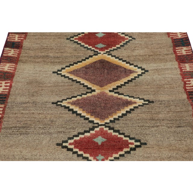 This vintage 3x4 Persian Gabbeh rug is the latest grand entry to Rug & Kilim’s curation of iconic tribal pieces. Hand-...