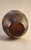 Mid 20th Century MCM Adam Aaronson Amber Studio Art Glass Vase With Patinated Surface and Circles For Sale - Image 5 of 6