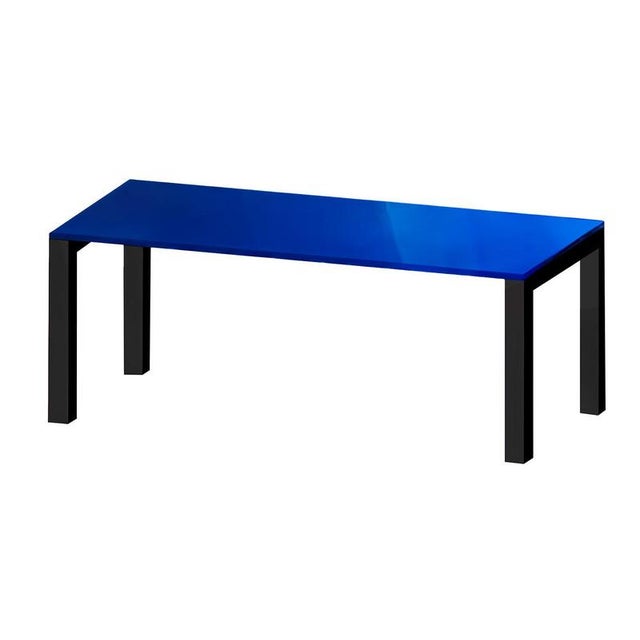 Contemporary Anhelo Dining Table in Blue Gloss Lacquer by Moanne For Sale - Image 3 of 4
