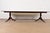 English Kindel Furniture Georgian Banded Mahogany Double Pedestal Extension Dining Table, Newly Refinished For Sale - Image 3 of 13