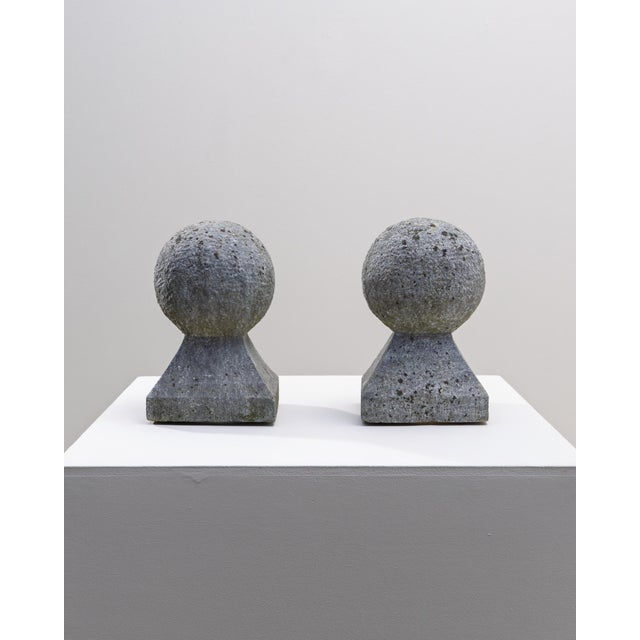 19th Century Belgian Blue Stone Sculptures - A Pair For Sale - Image 13 of 18