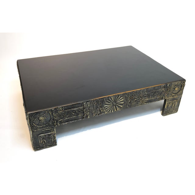 Mid 20th Century Adrian Pearsall Brutalist Sculpted Resin Cocktail Table For Sale - Image 10 of 12