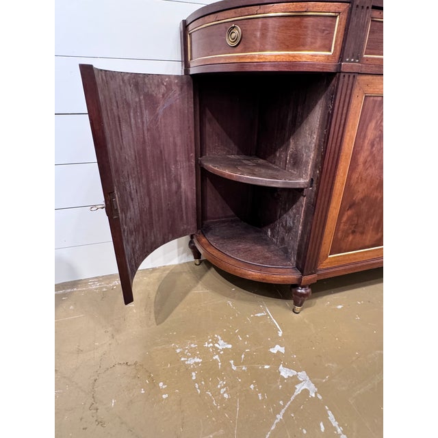 19th Century French Louis XVI Server With Marble For Sale - Image 5 of 11