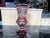 Ruby Red Enamelled and Gilded Bohemian Crystal Vase For Sale - Image 12 of 12