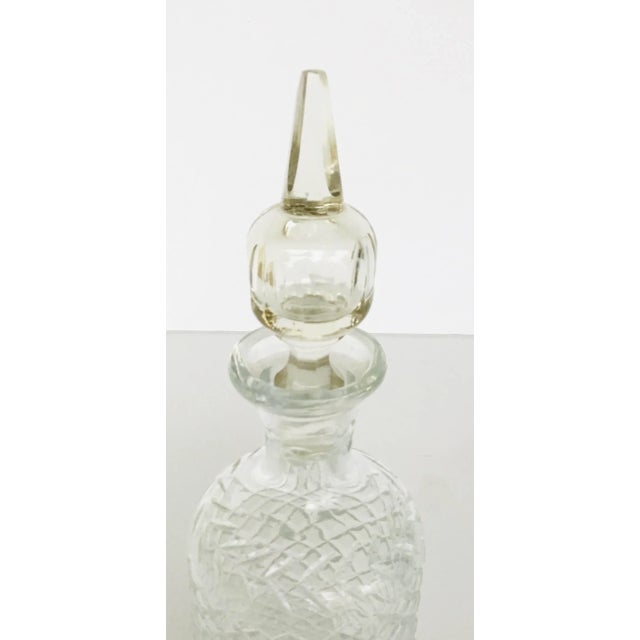 Art Deco Antique 1920’s Art Deco Cut Crystal Decanter For Sale - Image 3 of 5