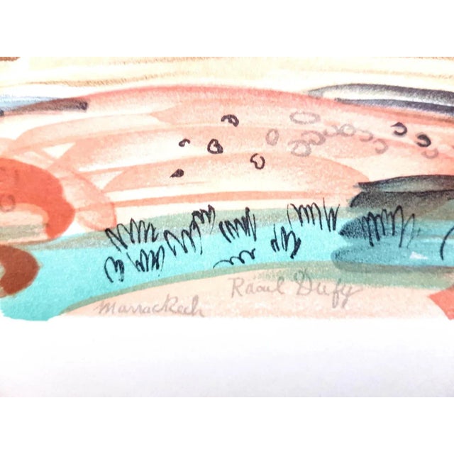 (after) Raoul Dufy Lithograph after a watercolor, published in the book ''Lettre à mon peintre Raoul Dufy.'' Paris,...