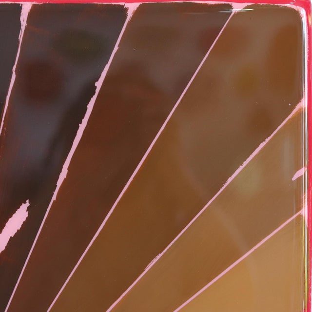 Contemporary Wiggle Room 17 - Modern Resin Minimalist Brown Warm Tone Gradient Abstract Original Artwork by Ricky Hunt For Sale - Image 3 of 9