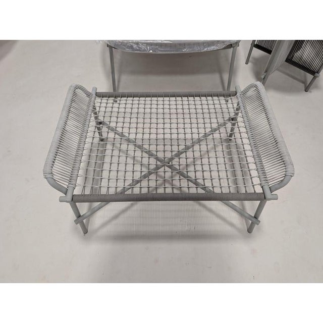 White Traveler Outdoor Set in Rope from Roche Bobois, Set of 5 For Sale - Image 8 of 18