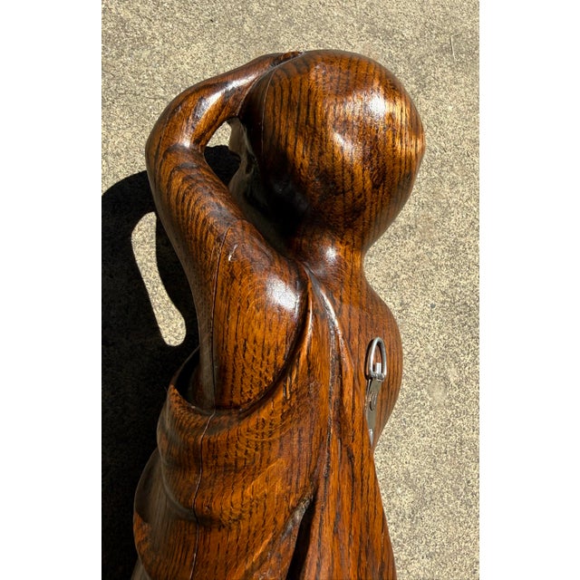 Late 19th Century Substantial Pair of French Carved Oak Cherubs Figures For Sale In Seattle - Image 6 of 11