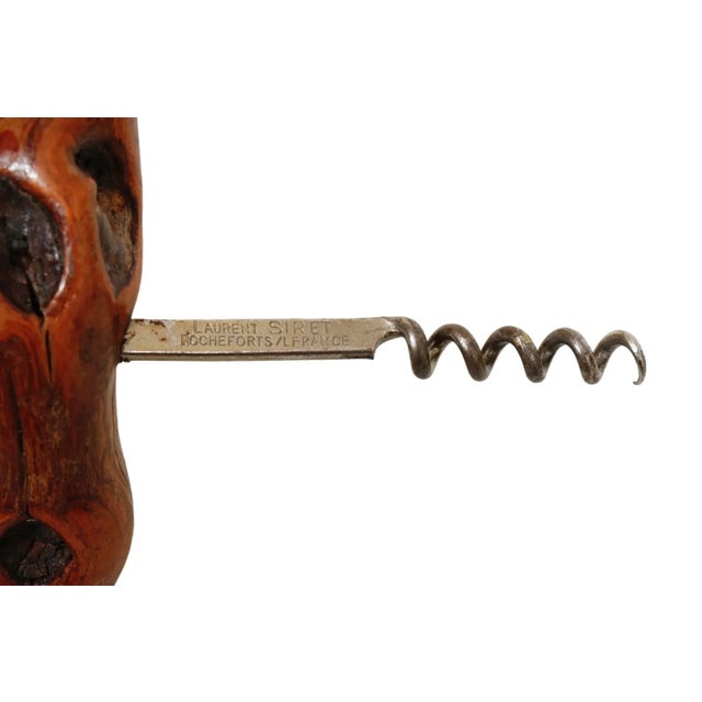 1940's French Laurent Siret Grapewood Corkscrew For Sale - Image 9 of 9